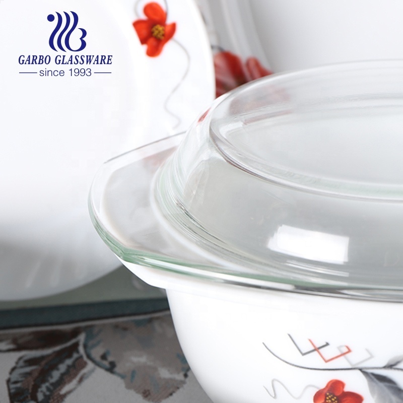 oval glass plate opal dinnerware using fish plate for home and restaurant high quality glassware opal glass dish bowl