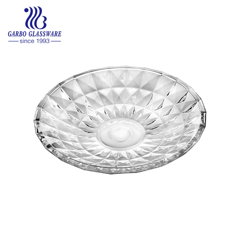 Oval shaped  clear glass dinner plates charge  platel serving plate dinner plates restaurant serving dishes for 5 star hotel