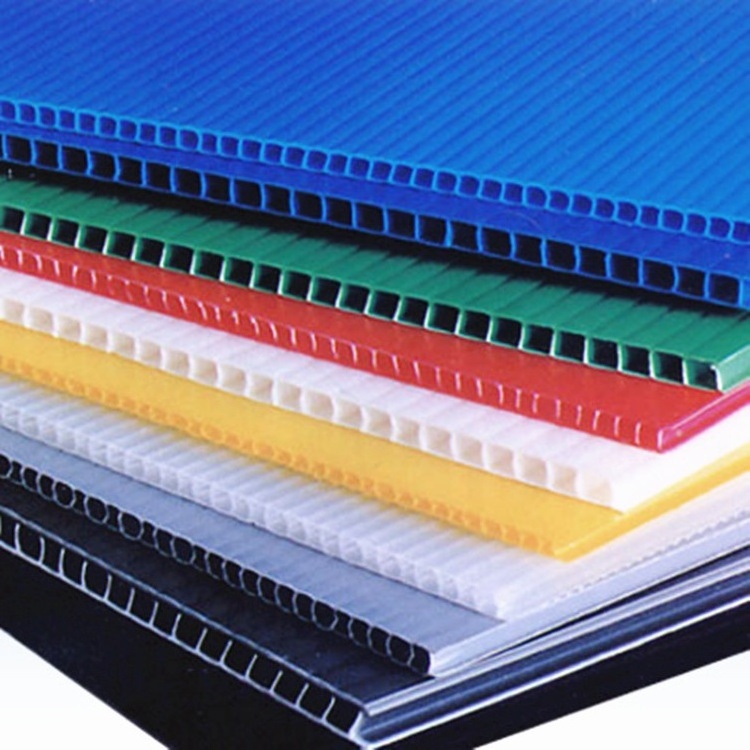 pp corrug corrugated plastic hollow sheet board 4mm 3mm 1mm 0.5mm rigid polypropylene sheet lightweight pp plastic sheets