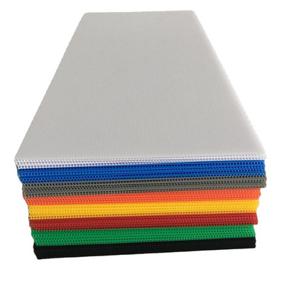 2mm-12mm 1220x2440 4'x 8' Pp Flexible Coroplast Corflute Corrugated Plastic Correx Board Sheets Plastic Hollow Plate -colors