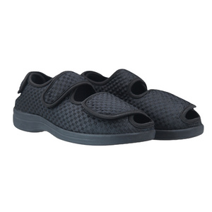 Orthopedic Shoes Safety  Summer Dew Toe Non-slip Swollen Feet Wide Medical Sandal for Men