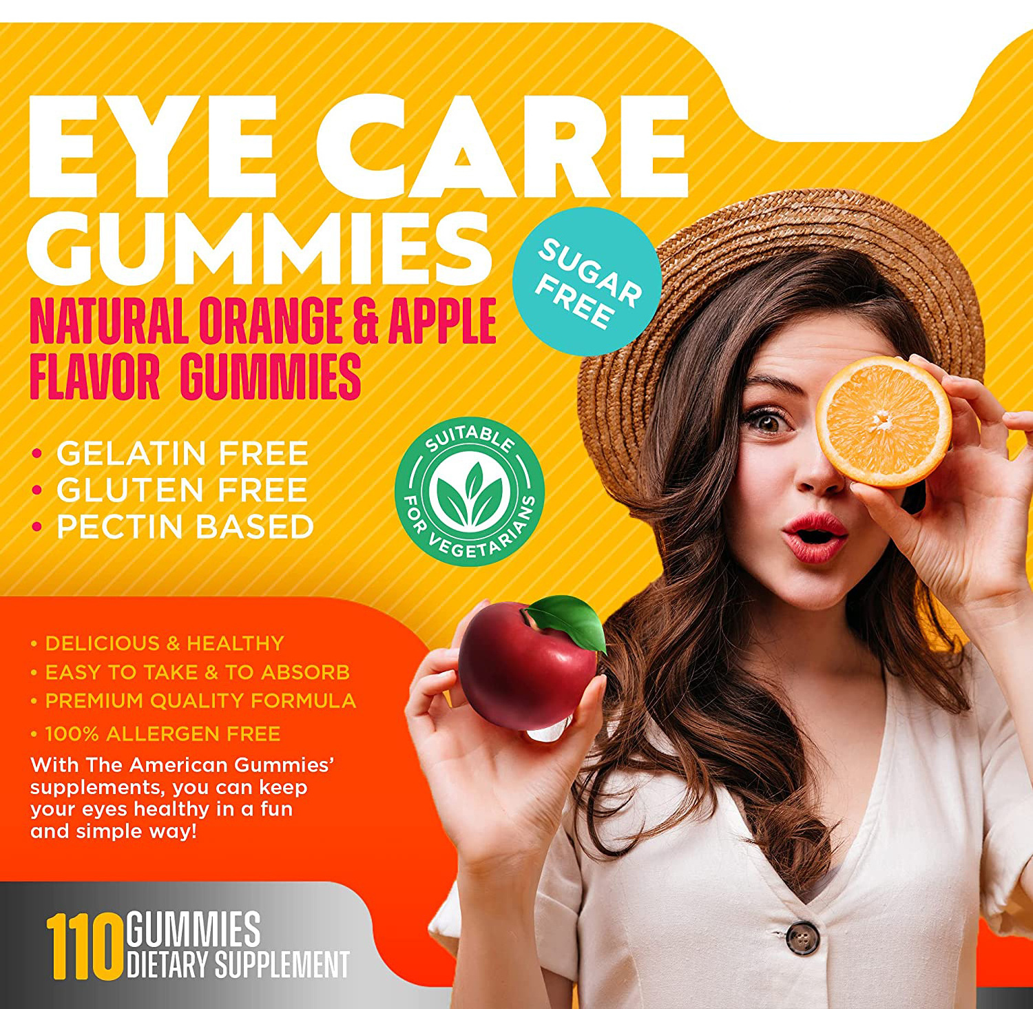 Gummy Candy Manufacturers Eye Vitamins Vision Health Vitamin C Zinc Eye Care SupplementGummy Vitamins For Adults Eye Care