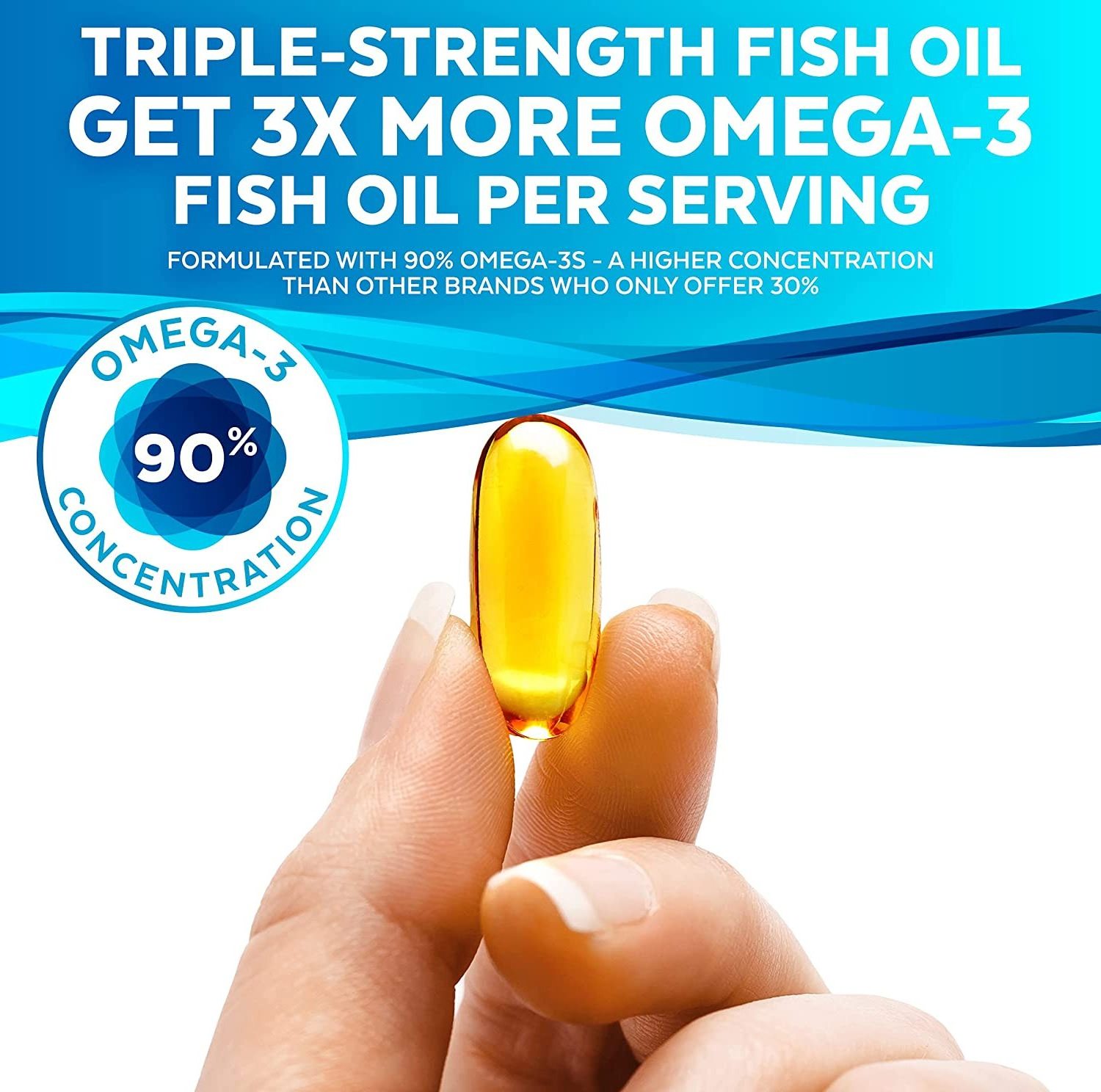 Health Care Supplies Omegas Halal Kosher Fish Oil Capsules 1000Mg Natural Bounty Bulk Capsules Omega 3 Fish Oil Softgels