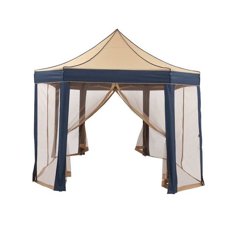 Patio Furniture Outdoor Pop-up Canopy  8-Sided Gazebo 13 Ft. W x 10 Ft. D Metal