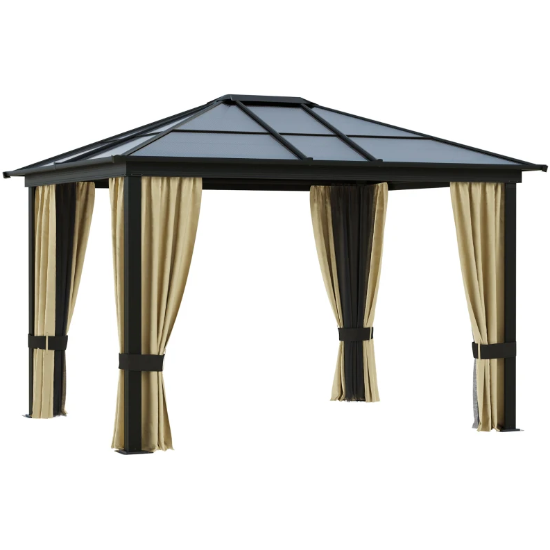 Outdoor Modern Roof Pergola Modern Terrace Pergola Canopy Alum Hardtop Polycarbonate Gazebo