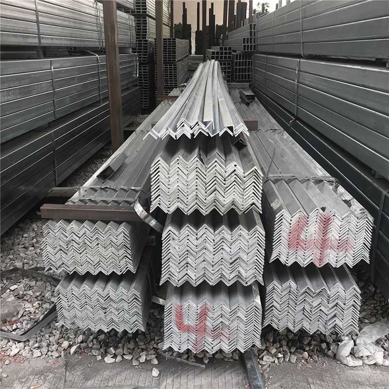 Hot dipped galvanized steel MS Angle Q235 A36 SS400 S235JR Steel Angle Bar Price