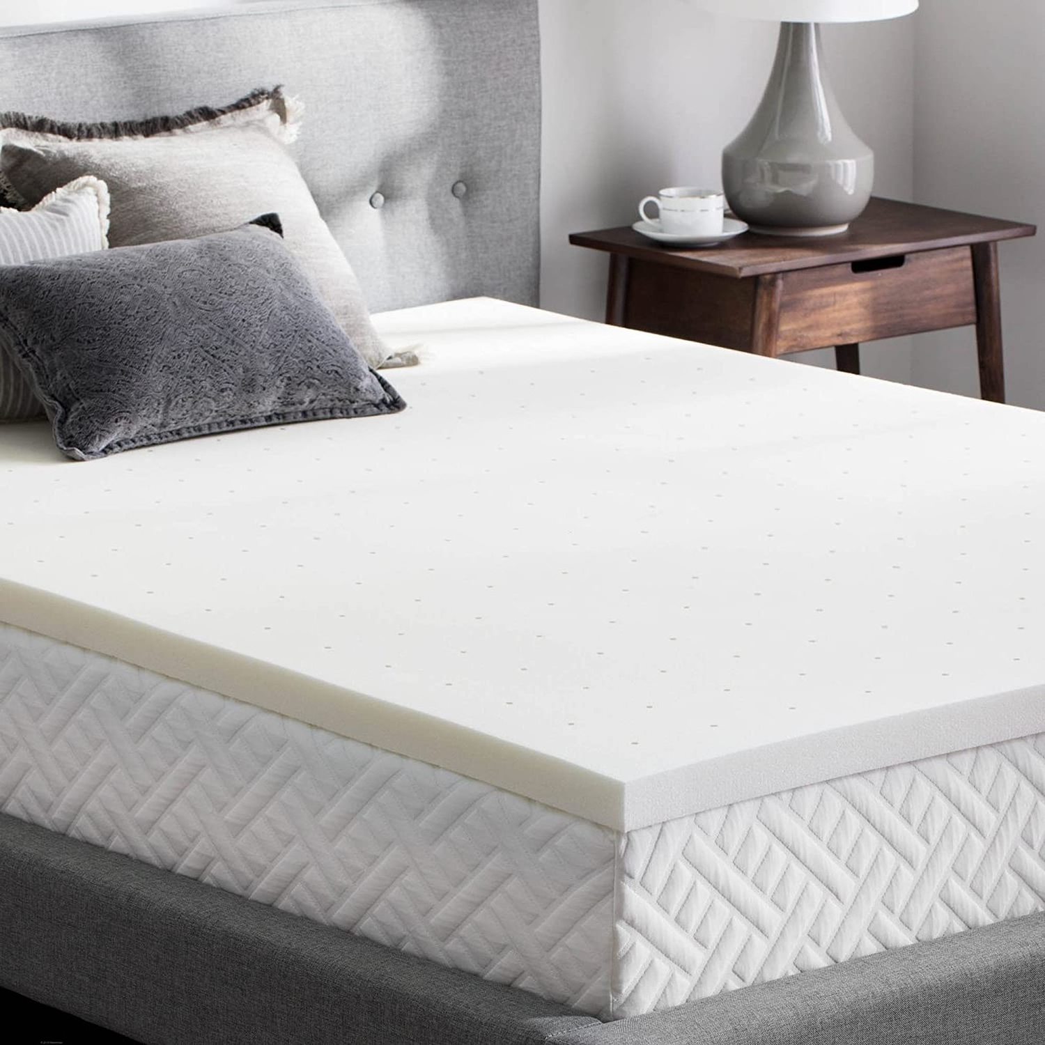 Natural organic latex foam topper for sale for bed king queen size hign density latex mattress