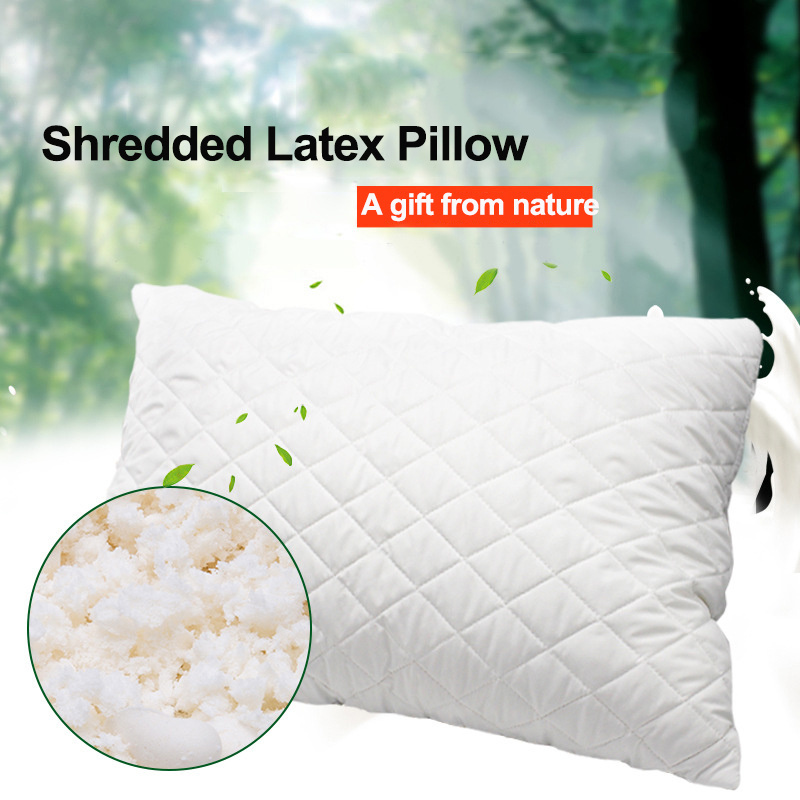 Natural Rubber Eco Shredded Cool Tailan Organic Memory Foam Pillow Talalay Latex Pillow 5inch