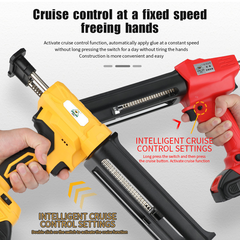 21v Electric Caulking Gun Holds 400ml Sealant Lithium Battery Electric Powered Caulking Gun