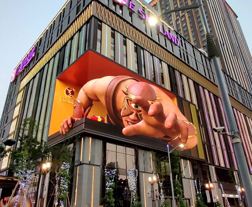 Naked-eye Commercial  Outdoor Advertising LED Display P10 Full Color Digital Signage Billboard P2.5 P3 P4 P5 P6 P8 3D LED Screen