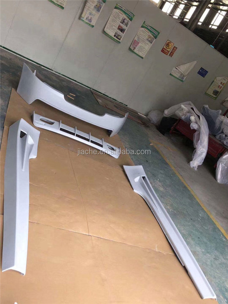 FRP Unpainted Front Bumper Side Skirts Aprons Rear Bumper Diffuser body ...