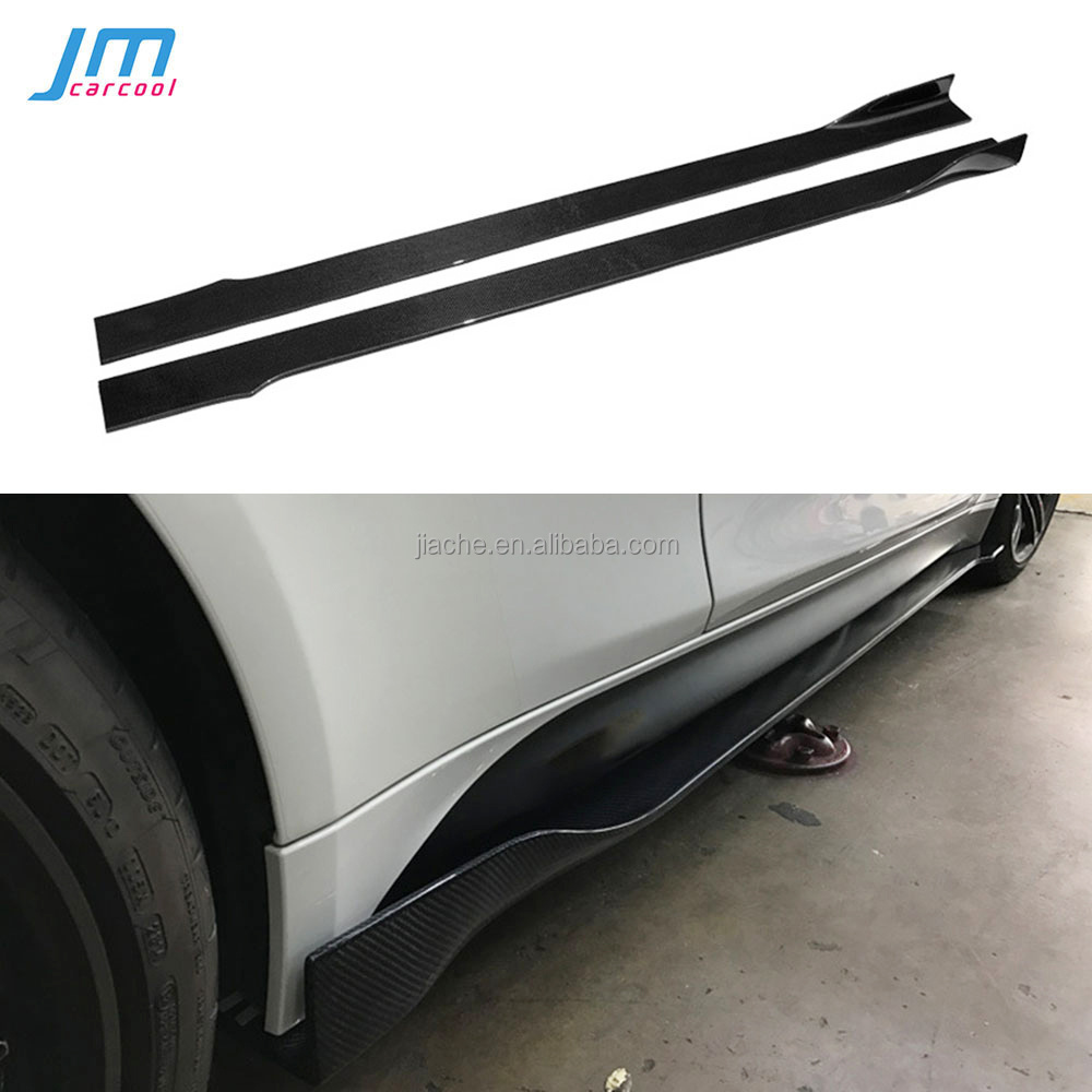 Universal Carbon Fiber Side Skirts Trunk Trim for BMW for Benz for VW Bumper Guard Car Styling Universal cars