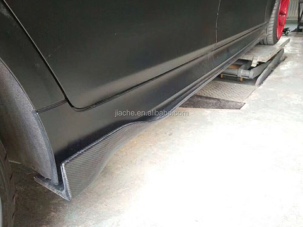 Universal Carbon Fiber Side Skirts Trunk Trim for BMW for Benz for VW Bumper Guard Car Styling Universal cars