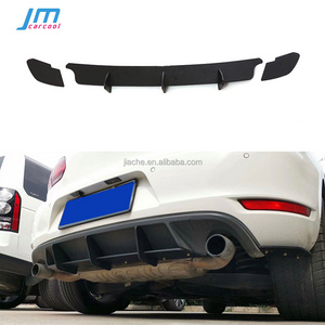 High Quality ABS Rear Lip diffuser Trim For Volkswagen VW Golf 6 VII MK6 GTI R20 Fins Shark Style Back Bumper Guard Car Styling