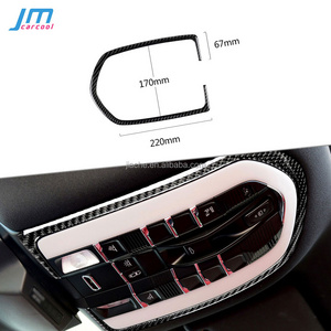 Carbon Fiber Interior Roof Reading Light Lamp Frame Cover Sticker for Porsche Macan 2015-2018 Car Accessories