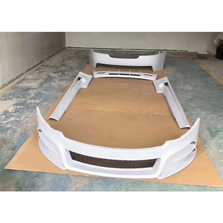 FRP Unpainted Front Bumper Side Skirts Aprons Rear Bumper Diffuser body ...