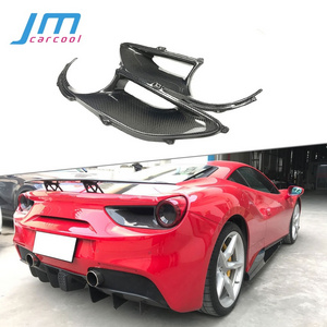 Carbon Fiber Rear Tail Light Frame Air Vent Trim Covers For Ferrari 488 GTB 2015-2018 Car Styling