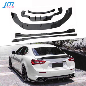 Front Chin Shovel Rear Lip Diffuser Spoiler Side Skirts for Maserati Ghibli 2018-2019 Carbon Fiber Body Kits Bumper Guard