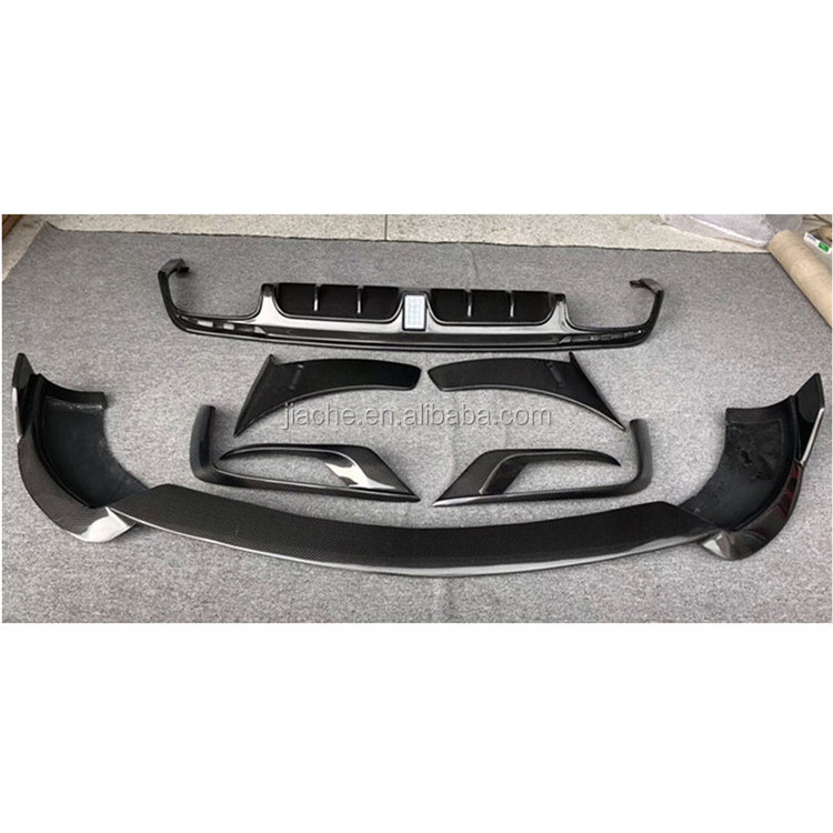 Carbon Fiber Front Bumper lip Rear Diffuser FogLamp Trim Frame Side Fender For Benz S Class W222 S63 S65 2014-2017 Body Kits