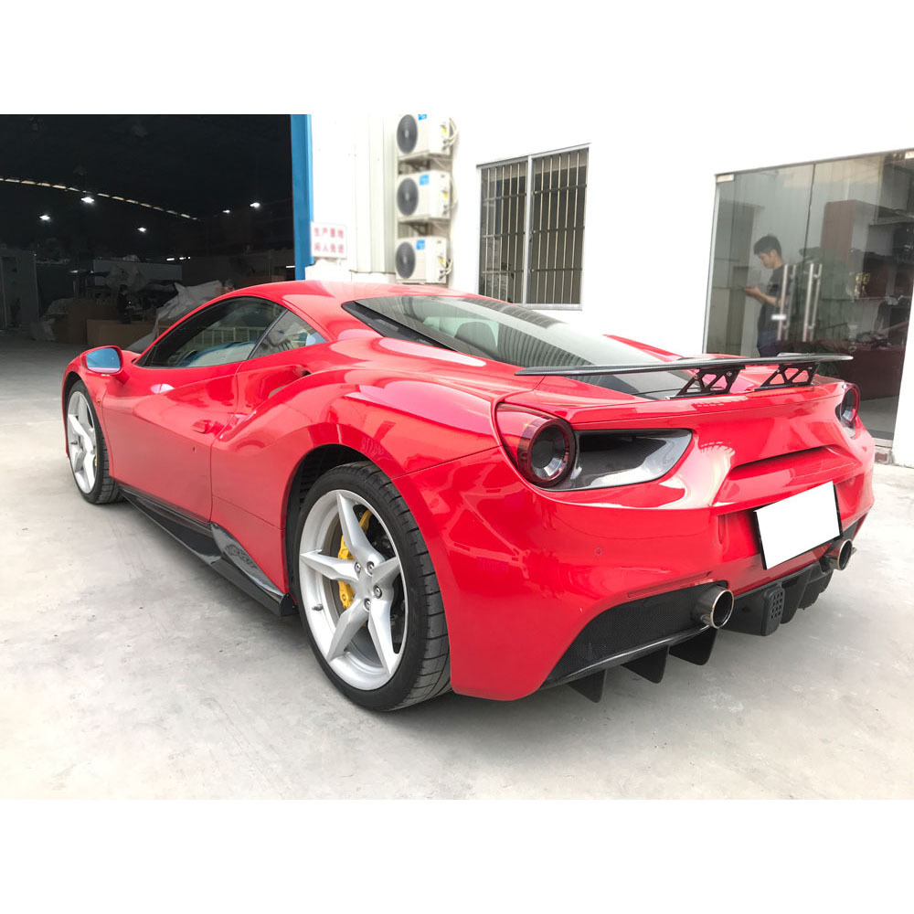 Carbon Fiber Rear Tail Light Frame Air Vent Trim Covers For Ferrari 488 GTB 2015-2018 Car Styling