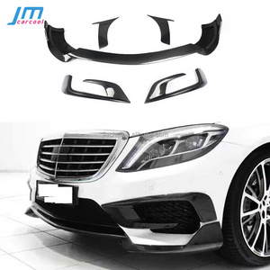 Carbon Fiber Front Bumper lip Rear Diffuser FogLamp Trim Frame Side Fender For Benz S Class W222 S63 S65 2014-2017 Body Kits