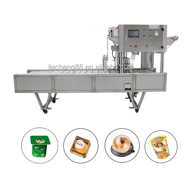 Manual Boba Tea Cup Sealing Machine 4 cup sealing machine for jelly milk water cup tray sealer