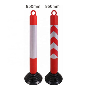 Made in China Rubber Base High quality EU Standard Flexible Road Delineator Warning Post