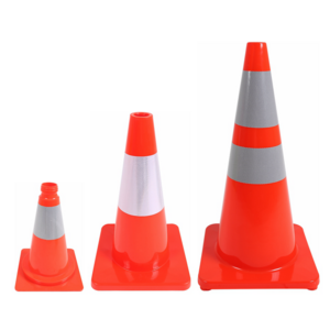 Safety Orange PVC Traffic Plastic Road Cone 28 Inch Traffic Cone