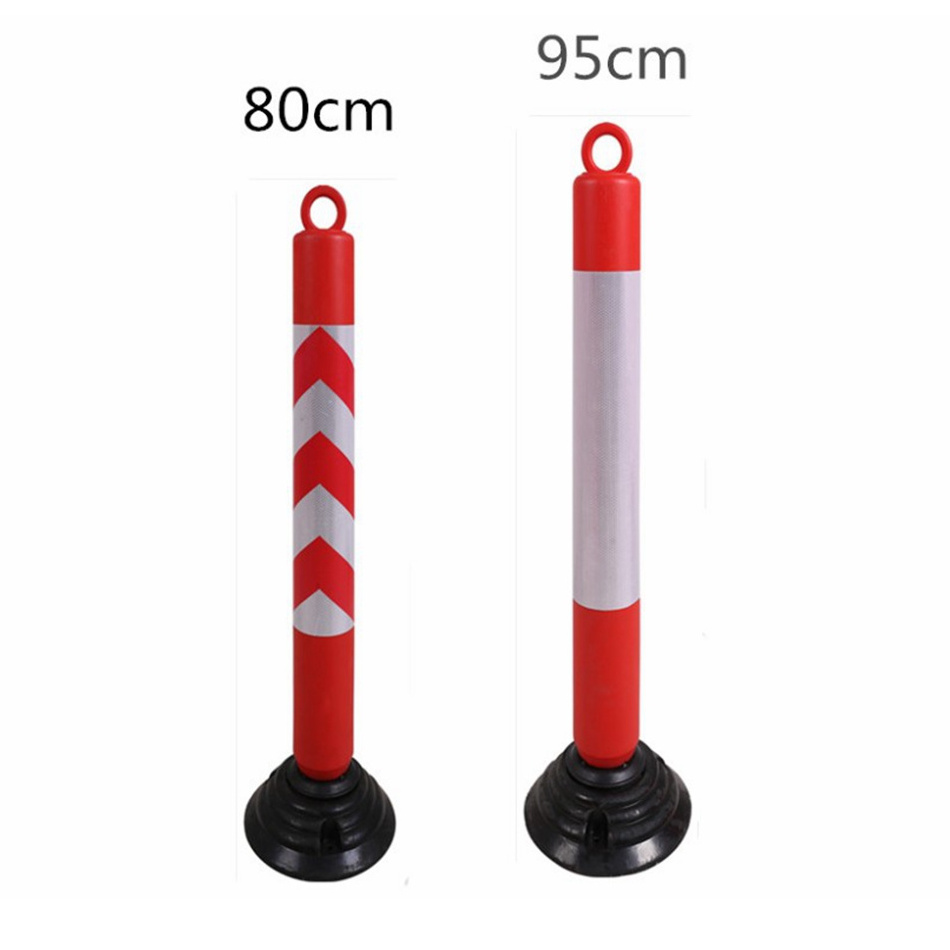 80cm/95cm plastic bollard warning post