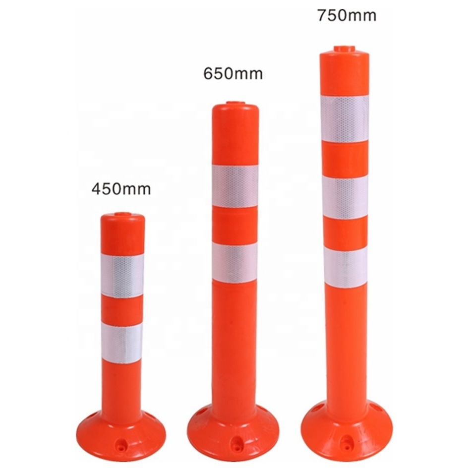 80cm/95cm plastic bollard warning post