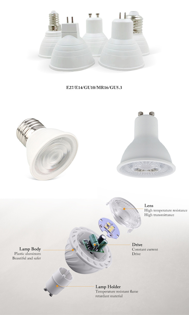 Led Gu10 Light Bulb Led Spotlights Bulb 220v Oem Gu5.3 Round Cob 3w 5w Mr16 Lamp Dimmable Gu10 Pin Led Spot Light Bulb