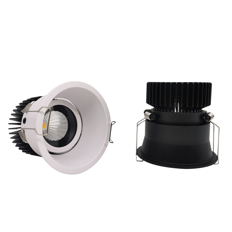 High Quality Commercial Household 7w/10w/12w Ceiling Recessed Down Light Round Led Frameless