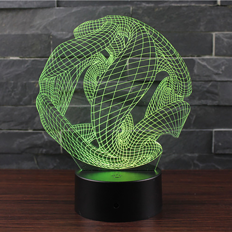 Amazing 3D Acrylic Illusion Lamp LED Light Home Decor Night Light Battery Operated