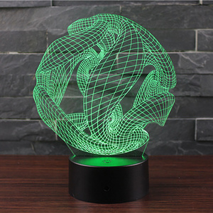 Amazing 3D Acrylic Illusion Lamp LED Light Home Decor Night Light Battery Operated