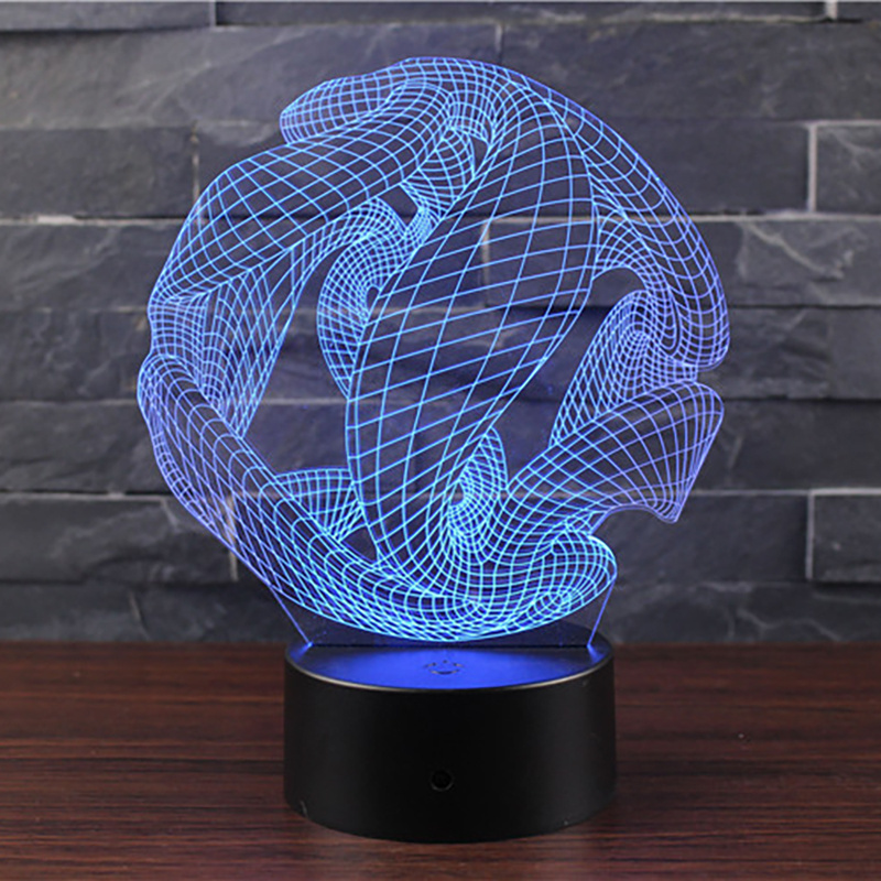 Amazing 3D Acrylic Illusion Lamp LED Light Home Decor Night Light Battery Operated