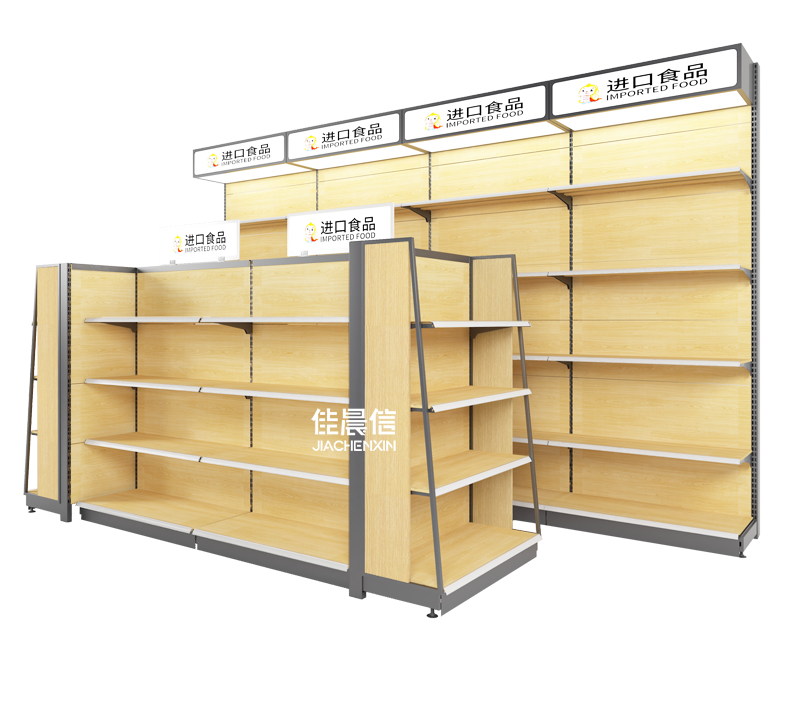 Jiachenxin heavy duty supermarket metallic shelves Store Display Racks gondola shelving OEM