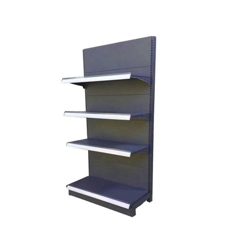 Easy Assembled Single And Double Sided Grocery Retail Store Shelves Cold-rolled Sreel Supermarket Shelf Display Racks