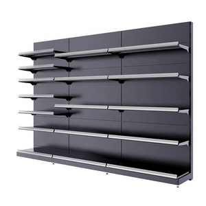 Retail store supermarket grocery store shelves shelving display gondola  rack