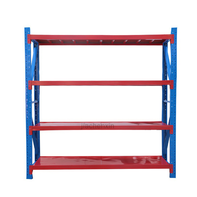 Wholesale Adjustable Heavy Duty Steel Metal Warehouse Shelve System Metal Storage Rack Shelves Boltless 4 tier Assemble Shelving