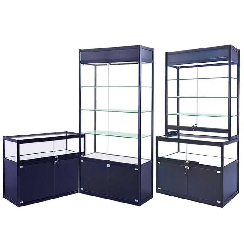 Factory direct good price cabinet hot sale with glass door low price  display shelf