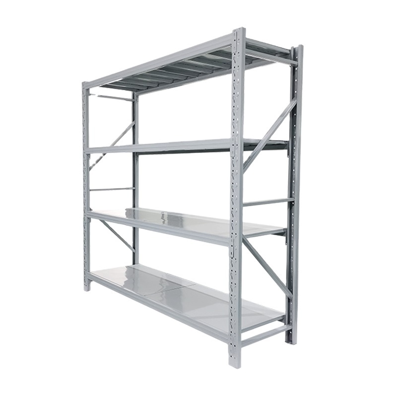 Wholesale Adjustable Heavy Duty Steel Metal Warehouse Shelve System Metal Storage Rack Shelves Boltless 4 tier Assemble Shelving