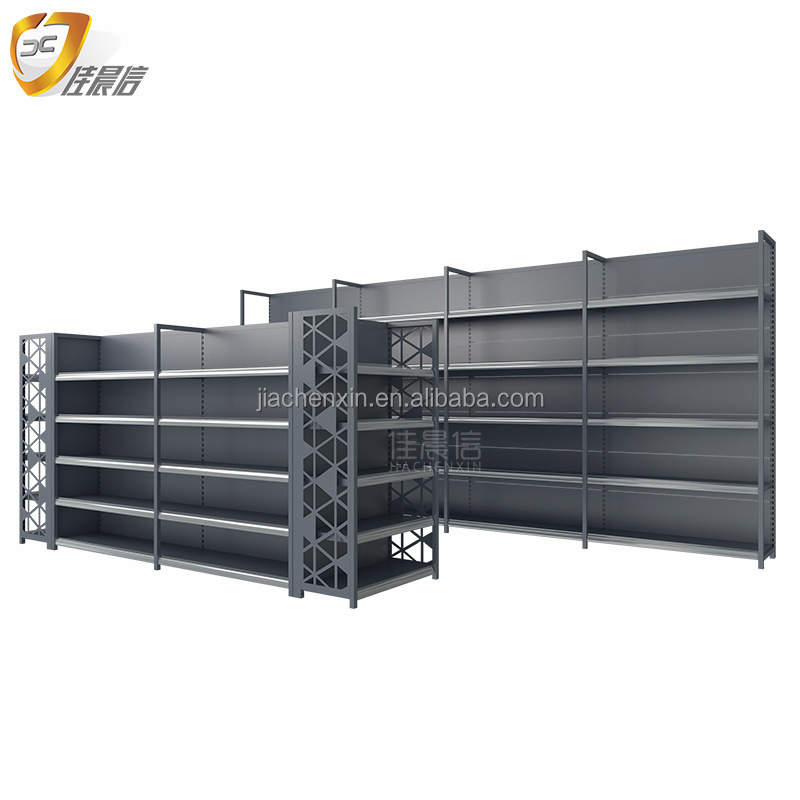 New Design Supermarket Shelves Storage Rack with pillar column Display racks with Adjustable Layer clothing racks for boutique