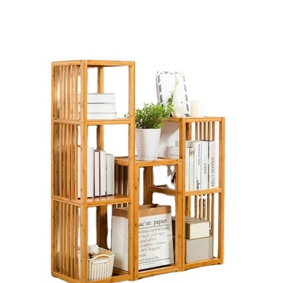 New Design Bamboo Bookshelf Shelves Modern Style Book Shelves for Home