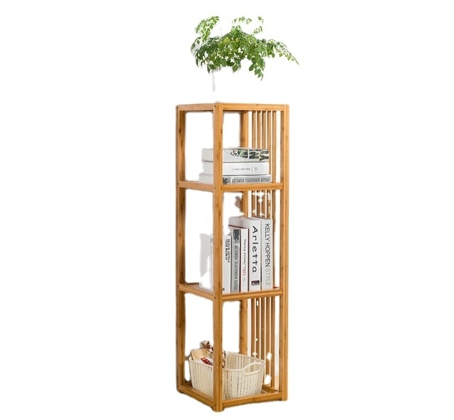 New Design Bamboo Bookshelf Shelves Modern Style Book Shelves for Home