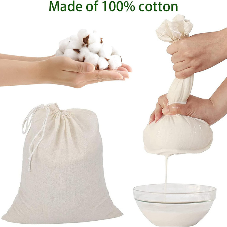 Reusable Organic Cotton Muslin Bath Tea Bags