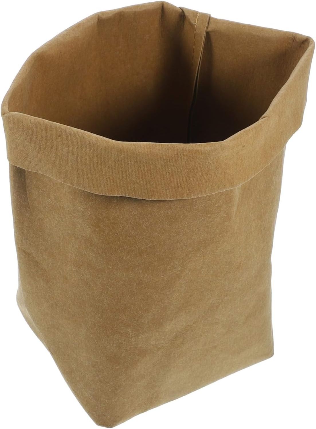 Designer Waste Paper Bin Trash Decorative Office Study Room Washable Paper Decorate Kraft  paper flower pot bag