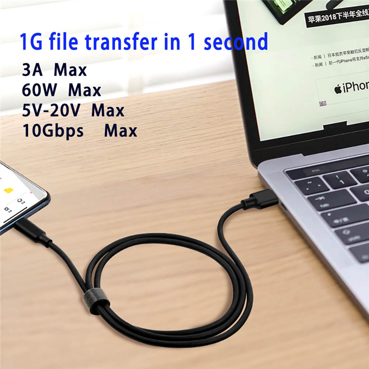 USB3.2 10Gbps Cable USB Type A to USB C 3.1/3.2 Gen2 Cable Data Transfer USB C SSD Hard Disk Cable 3A 60W QC 3.0 Fast Charging