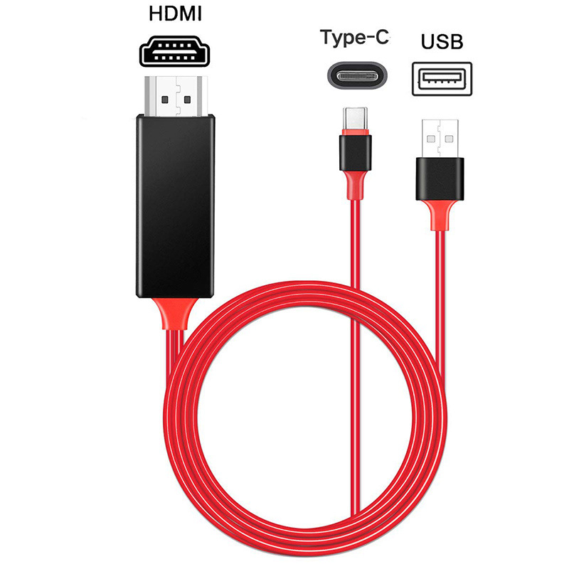 USB C To HD Cable 1080P HD TV Cable Adapter For Macbook Samsung Galaxy S10 S20 Huawei Xiaomi Type C To HDTV Cable