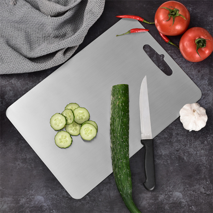 Chinese factory custom high quality 304 stainless steel meat cutting board