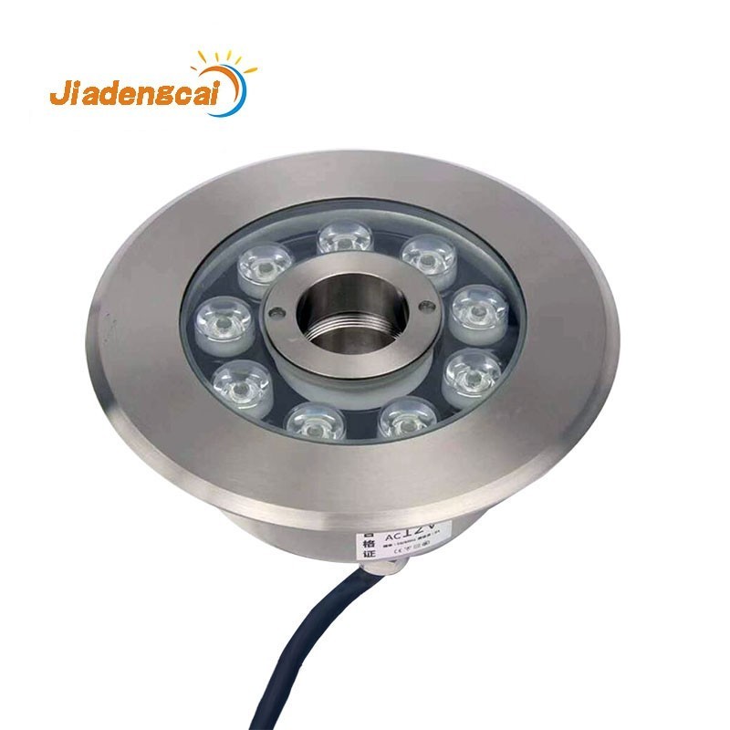 Aluminum Housing Outdoor Waterproof IP68  DMX RGB Color Change DC24 9W 12W Fountain Ring Donut Light